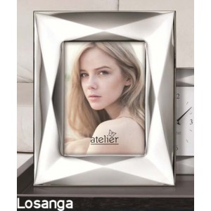 Portafoto losanga argento atelier